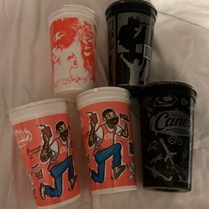 Collection of 5 canes Post Malone cups